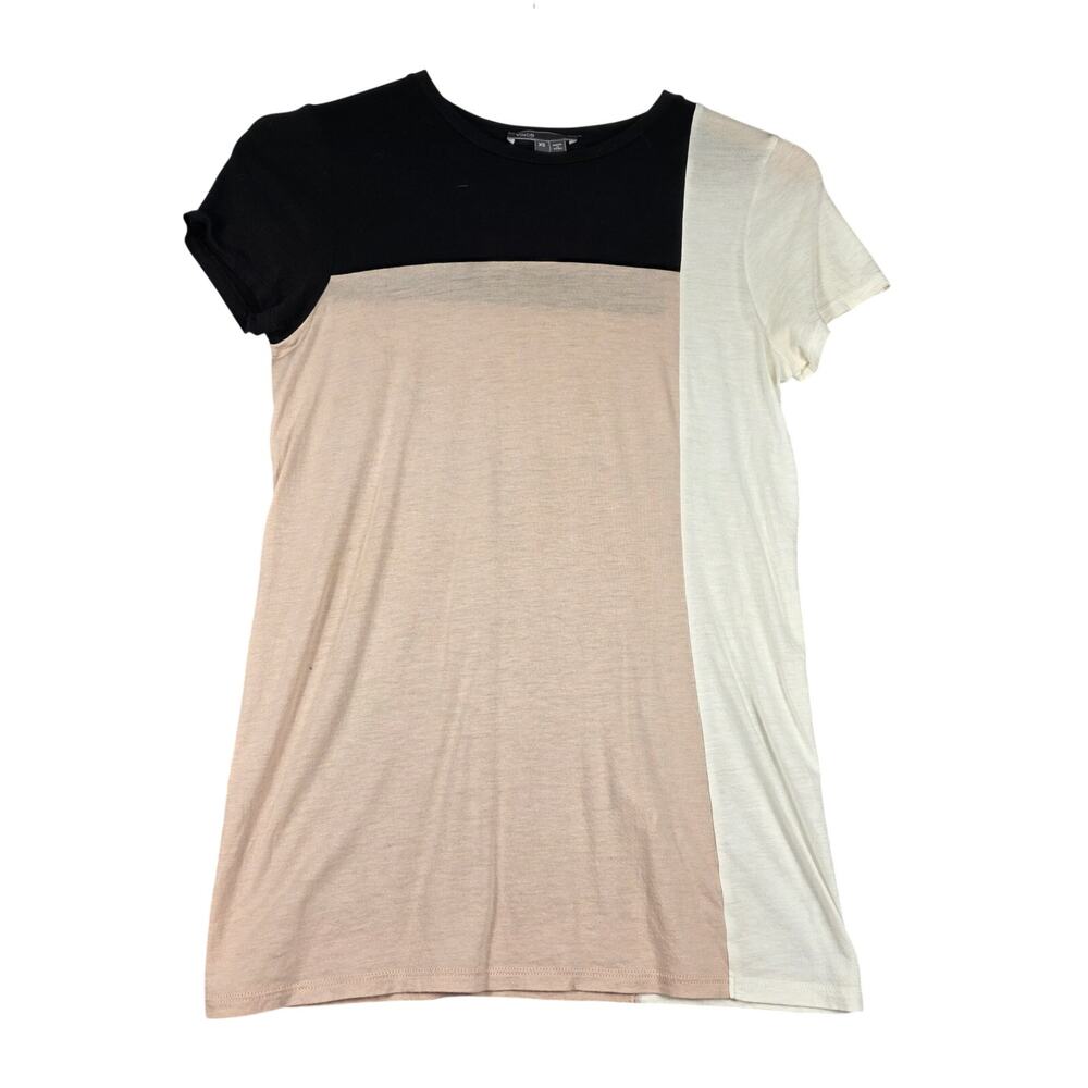 Vince Colorblock Crew Neck Short Sleeve Top